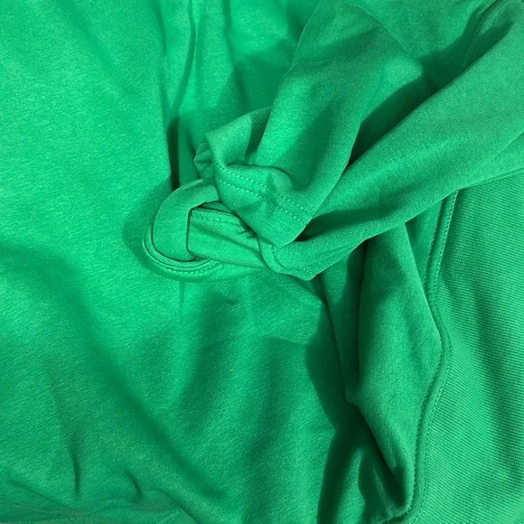 Maeve Long-Sleeve V-Neck Twofer Fleece Knit Pullover Kelly Green NWT Size XL - Picture 9 of 9